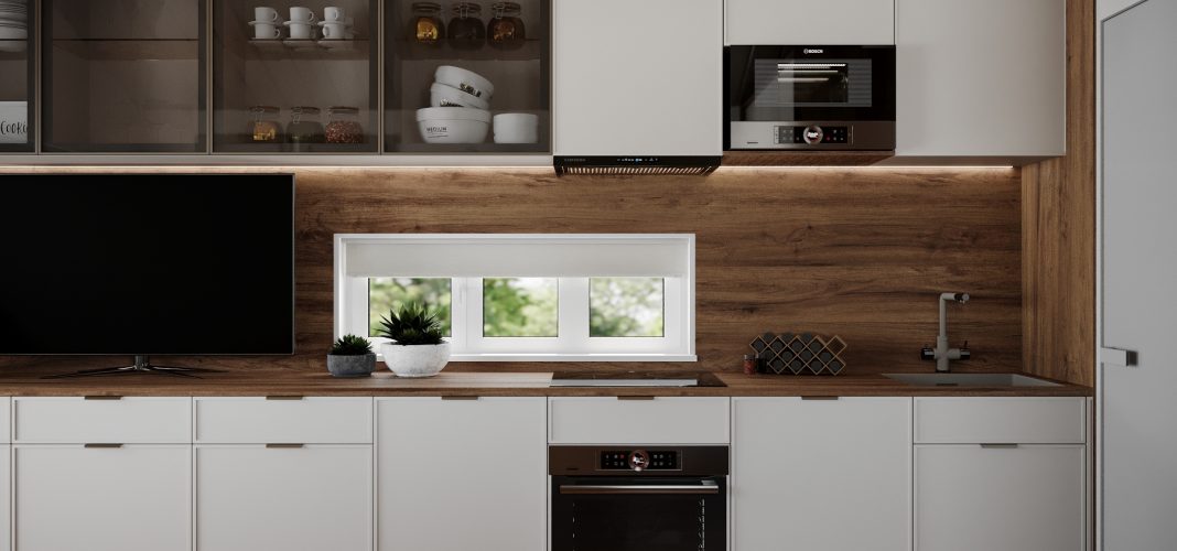 Eco-luxury sustainable kitchen